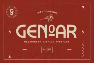 Genoar: A Neo-Modern Display Font for Digital Design