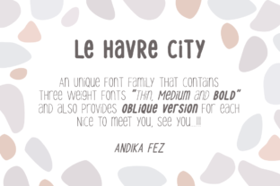 Le Havre City Font: A Playful Display Typeface for Digital Design