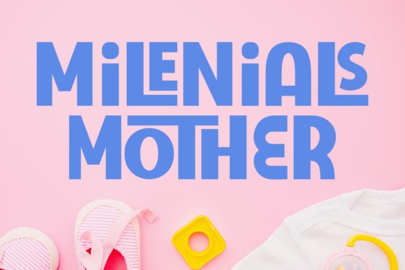 Milenials Mother Font in Editorial Design