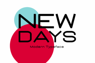 New Days: A Modern Display Font for Your Creative Projects