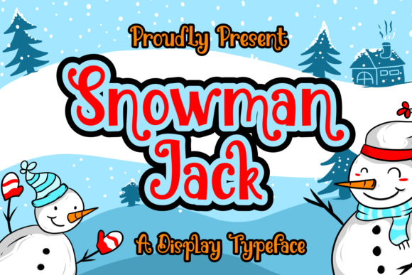 Snowman Jack: A Display Font for Winter-Themed Digital Branding