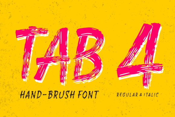 Tab 4: A Bold Display Font for Your Crafting Business