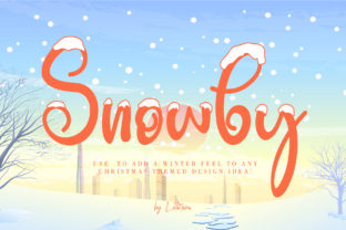 Testing the Snowby Font in a Winter Branding Project