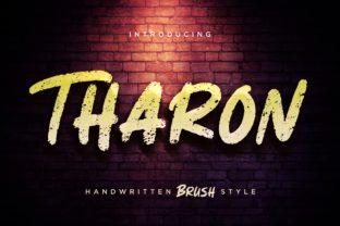 Tharon Font: The Bold Brush Typeface for Campaigns That Need to Stand Out